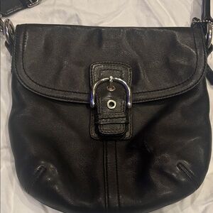 Coach Black Leather Crossbody Bag
